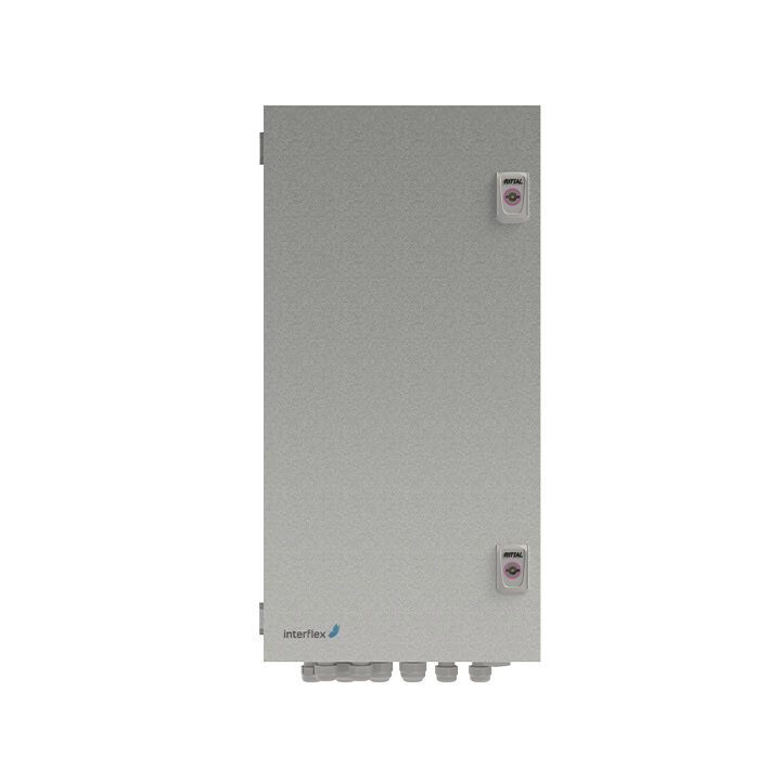 Vooraanzicht van de IF-distributeur voor maximaal 4 deuren