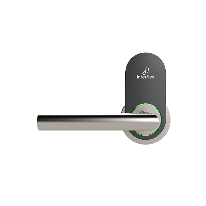 Frontansicht elektronischer L-Türdrücker IF-271 Door Handle