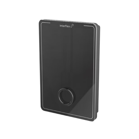Halb-Seitenansicht Zutrittsterminal IF-800 Outdoor in schwarz