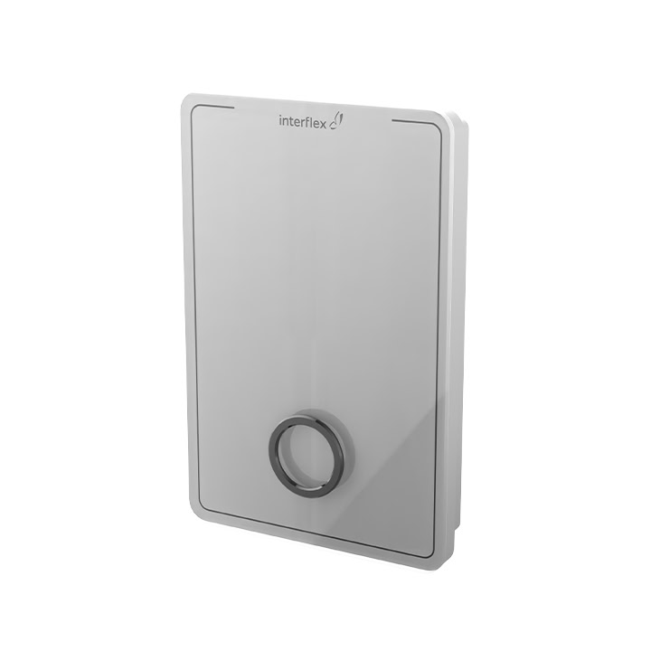 Vue latérale du terminal d'accès extérieur IF-800 en blanc