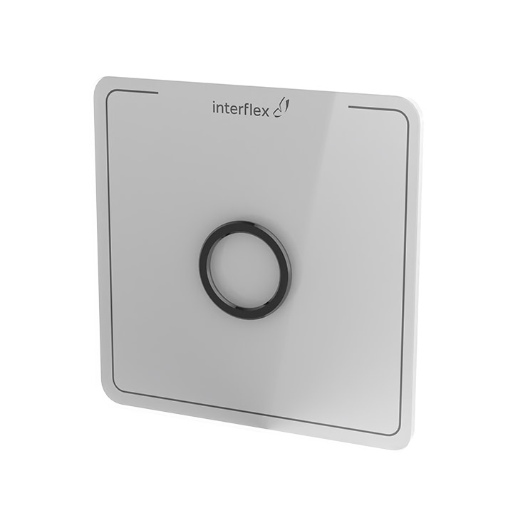 Halb-Seitenansicht Zutrittsterminal IF-800 in weiß