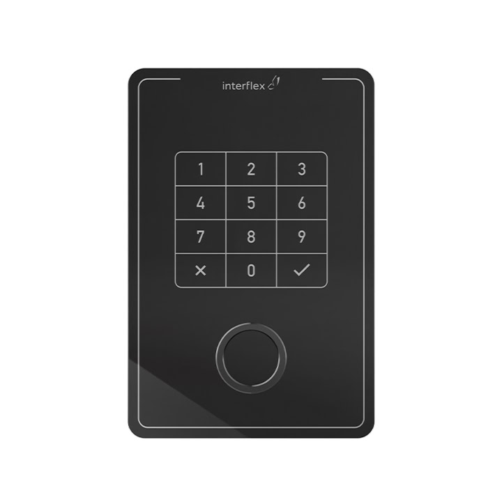 Frontansicht Zutrittsterminal IF-801 in schwarz