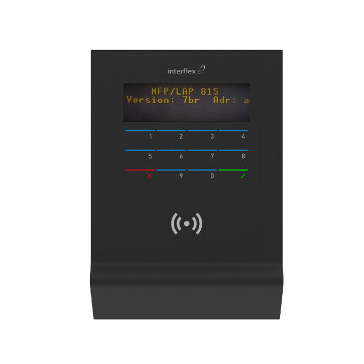 Vooraanzicht van de terminal voor tijdregistratie IF-815