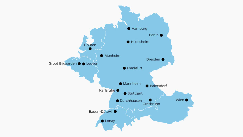 Interflex-vestigingen